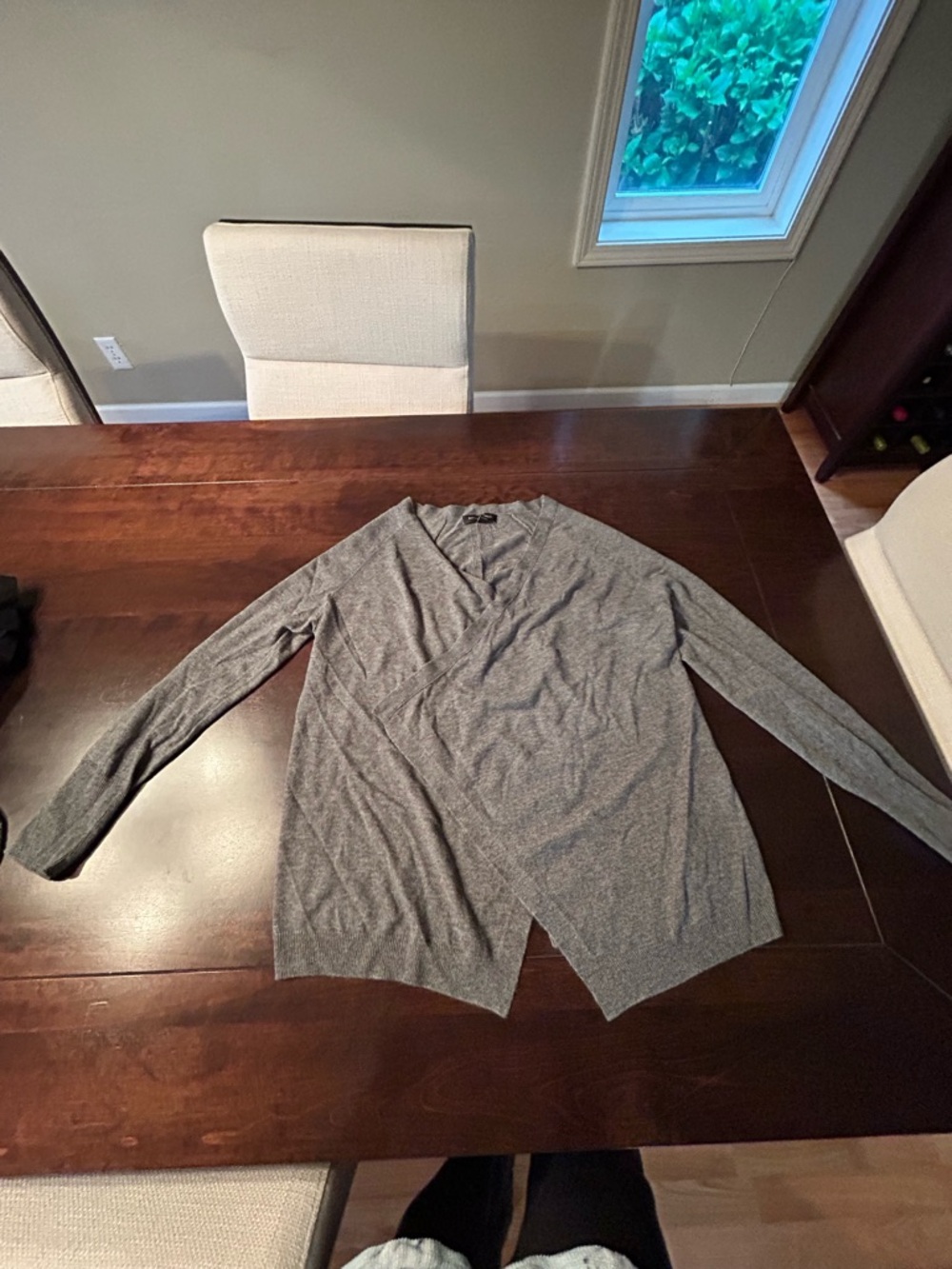 Banana Republic Women's Gray Open-Front Lightweight Cardigan